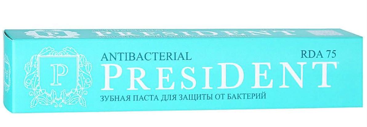 PRESIDENT Antibacteria - зубная паста (50мл), Betafarma SpA, Италия