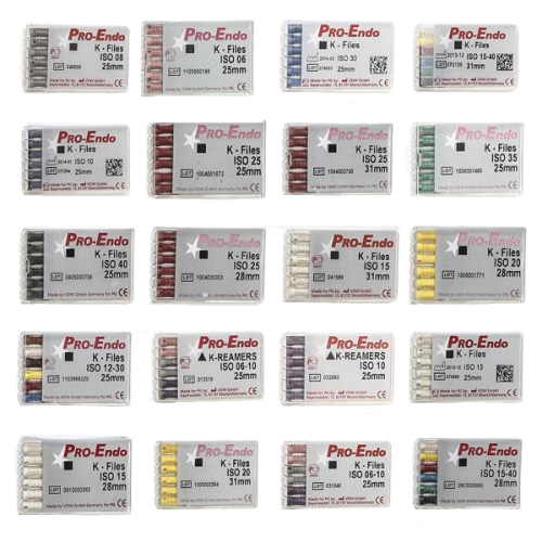 К-Файл / K-Files - Pro-Endo №12-30, 25мм, (6шт), VDW / Германия